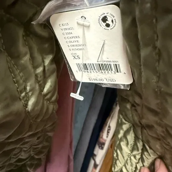 Free People Quinn Quilted Jacket in Capers/Olive - Picture 9 of 9